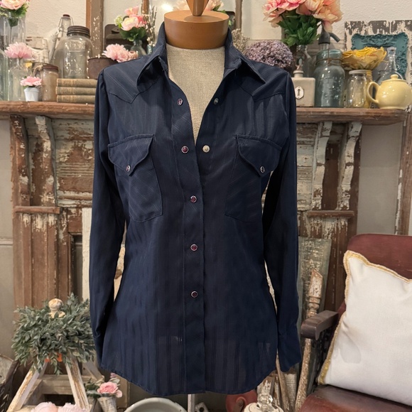 Vintage MILLER PEARL SNAP Shirt | PURPLE SNAPS | Festival | Western | Rockabilly - Picture 1 of 8